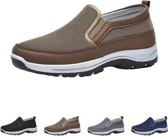 Generic Mens Arch Support Trainers Air Cushion Slip-On Orthopedic Diabetic Walking Shoes Mens Breathable Chef Shoe Casual Arthritis Loafers Knit Recovery Snea
