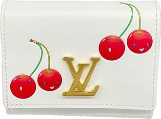 Louis Vuitton White Wallet (Tri-Fold) (Pre-Owned)