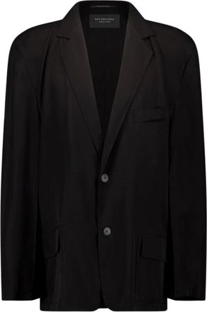 Balenciaga Heren, Jassen, Zwart, Maat: M