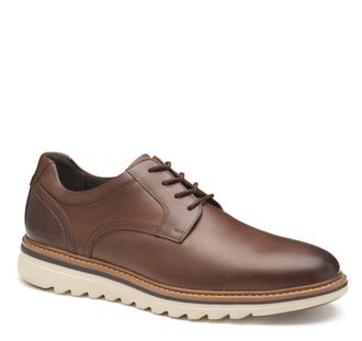 Johnston & Murphy Mens Ralston Plain Toe Lace-Up Oxford Shoe