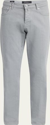 Kiton Mens Cotton Stretch Slim Five-Pocket Pants