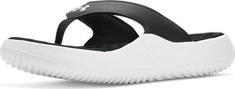 Under Armour Ignite Pro 8 Flip Flops Mens Sandals Black/White/White : 10 D - Medium, Rubber/Synthetic