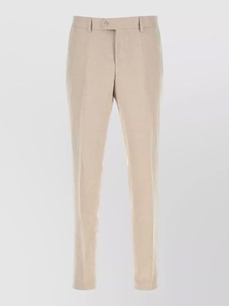 HUGO BOSS lyocell blend tailored trousers belt loops