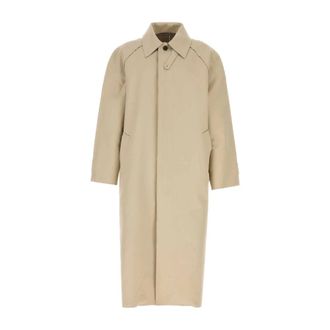 Balenciaga Raw Edge Carcoat - Heren - Mantel - Beige - S - Katoen - Jassen