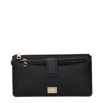 Dolce & Gabbana Damens Ledergeldb&ouml;rse Schwarz
