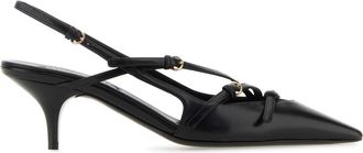 Miu Miu Black Leather Pumps
