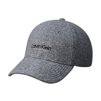 Calvin Klein Emb Titlecase Logo Cap - unisex - Petten - Grijs - ONE Size - Katoen - Accessoires