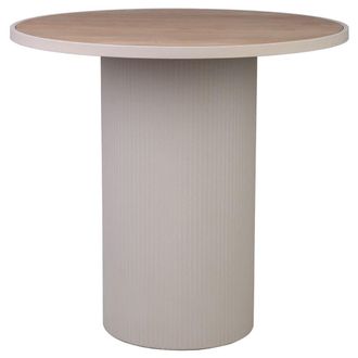 Wanderlust Deco Mesa auxiliar de metal y madera 65x65x60.5h cm