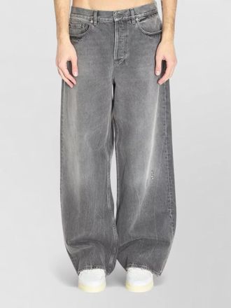 Golden Goose journey mens wide denim five pocket trousers