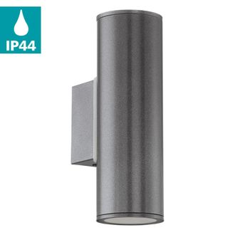 Eglo Riga Exterior Wall Light - Anthracite | TJ Hughes