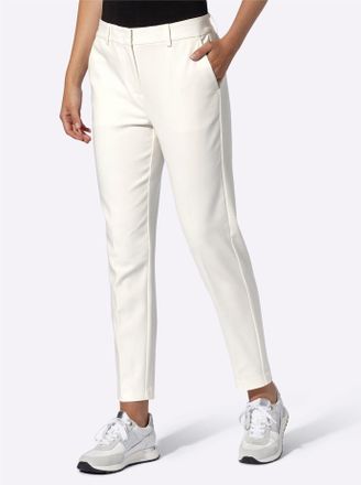 Heine 7/8-Hose HEINE, Damen, Gr. 34, Normalgr&ouml;ssen, ecru, 48% Baumwolle, 45% Polyester, 7% Elasthan, unifarben, Hosen 7/8-Hose