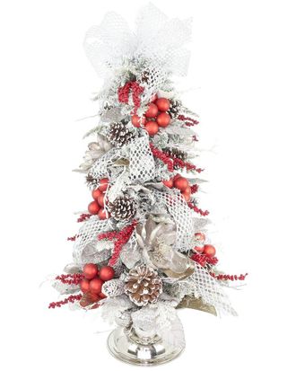 Creative Displays Inc. Handmade Led Lit Holiday Tree With Ornaments & Bows