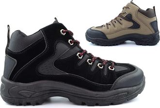 Generic Mens Walking Boots Size 6 Boys Boots Boys Walking Boots Hiking Boots Walking Shoes Trekking Boots Mens Boots Mens Ankle Boots Lace Up Black/Khaki 13 U