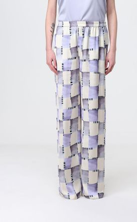 Emporio Armani Pantaloni palazzo Emporio Armani in cr&ecirc;pe check