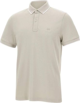 HUGO BOSS Passertip - Heren - Polos - Grijs - S - Katoen - Tops