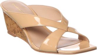 Stuart Weitzman Miami 50 Leather Wedge Sandal