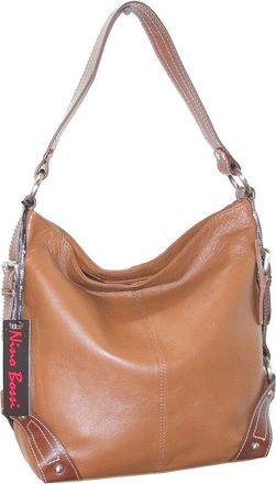 Nino Bossi Moda Milano Hobo Genuine Leather Bucket Bag
