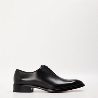 HUGO BOSS Mens Rill Oxford Lace-Up Smart Shoes in Black - Size UK 7