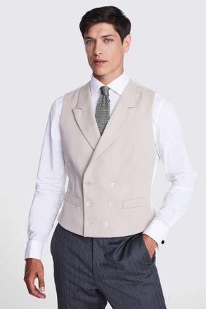 Moss Tailored Fit Stone Morning Waistcoat