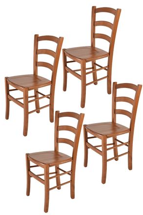 Tommychairs Tommychairs Set 4 Sillas Venice En Haya Color Cerezo