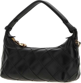 Tory Burch Fleming Pochette Nappa Leather Shoulder Bag - Black