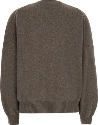 Lisa Yang Womens Sweater Veira Beige Cashmere Knitted Tops Top