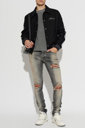 Amiri T-shirt With Logo, Mens, Grey