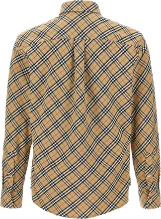 Burberry Mens Beige Cotton Blouse