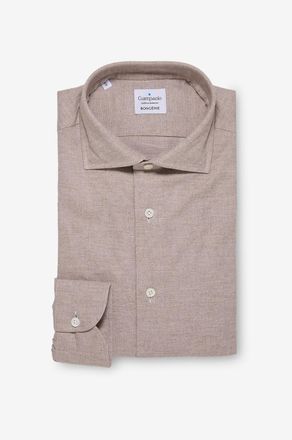 Giampaolo Baumwollflanellhemd mit langen &Auml;rmeln