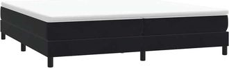 vidaXL Cama Box Spring Sin Colch&oacute;n Negro Terciopelo 200x210 Cm Vidaxl