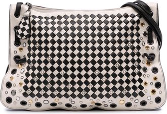 Bottega Veneta Pre-owned Womens Woven Shoulder Bag - Black Leather - One Size