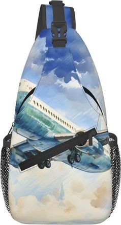 Generic Jet Plane Crossbody Bag Trendy Sling Bag Anti Theft Crossbody Bags For Men Workout Women