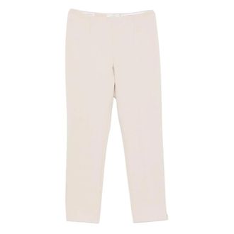 PESERICO pressed-creases trousers - female - Peserico - Slim-fit Trousers - Beige - M - Trousers