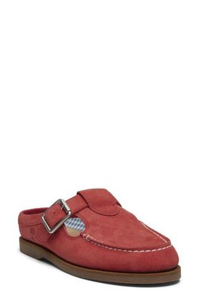 Timberland Classic Boat Mule in Medium Red Suede at Nordstrom, Size 8.5