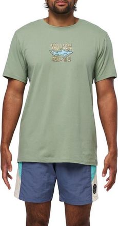 Maui and Sons Shark Surf Graphic T-Shirt in Sage at Nordstrom, Size Xx-Large