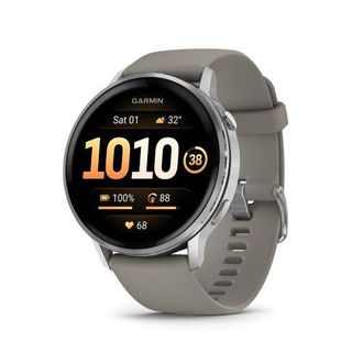 Garmin Venu 4 Smartwatch 45mm in Silver Gray Silicone Band at Nordstrom