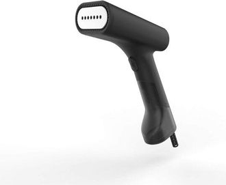 SteamOne DTC120B Stiro Verticale Portatile, Piastra in Acciaio Inox, 1800 w, Serbatoio 120 ml, Pronto in 35 Secondi, Getto Vapore 28g/min. Colore Nero