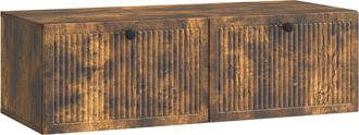 vidaXL Mueble Para Tv De Pared Roble Ahumado 98 X 41 X 30 Cm Vidaxl