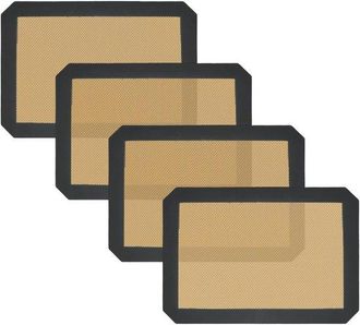 OEM Tapetes De Silicona Peque&ntilde;os Para Hornear, Juego De 4 Piezas, Tama&ntilde;o De La Bandeja Para Hornear 3020 Cm, Macarons, Pan, Pasteles Y Tostadoras
