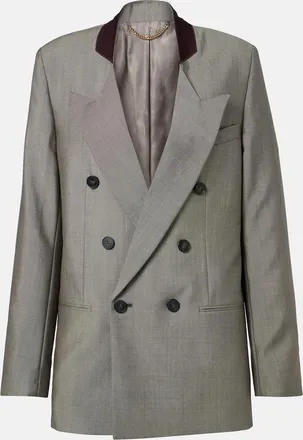 Victoria Beckham Beatrice wool and mohair blazer