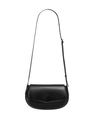 Christophe Lemaire Belly leather shoulder bag - women - CALFSKIN/Lambskin - OS - Black