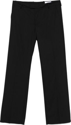 Alexander McQueen Wool Straight Trousers - Mens - Wool/Cotton