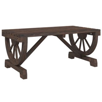 vidaXL Tavolino Da Giardino 90x50x40 Cm In Legno Massello Di Abete - Vidaxl