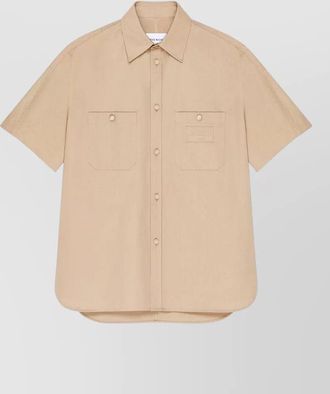 Givenchy couture cotton shirt paris logo patch