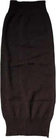 Dolce & Gabbana Winter Scarves, unisex, Brown, Size: ONE SIZE Cashmere Knitted Neck Warmer Foulard Scarf