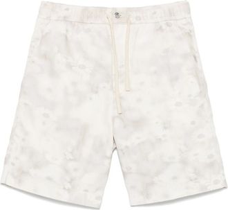 Maison Kitsun&eacute; Printed Denim Shorts
