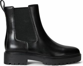 Ralph Lauren Chelsea boots in glad leer