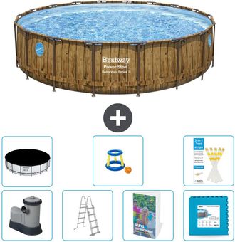 Bestway Piscina Bestway Power Steel Redonda - 549x122 Cm - 8-piezas S570