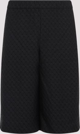 Alexander McQueen Alexander Mcqueen Mens Black Viscose Blend Bermuda Shorts - Size EU 50 (Mens)