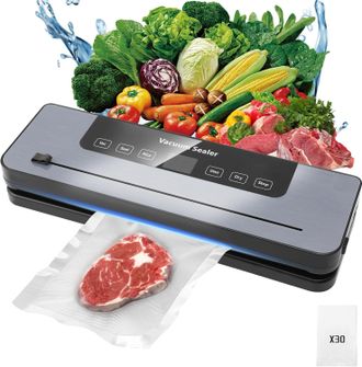 OEM Selladora Al Vac&iacute;o 6 En 1: Selladora Al Vac&iacute;o Profesional Con Cortador De Alimentos Integrado Para Alimentos Secos, H&uacute;medos Y Frescos, Funci&oacute;n De Cons